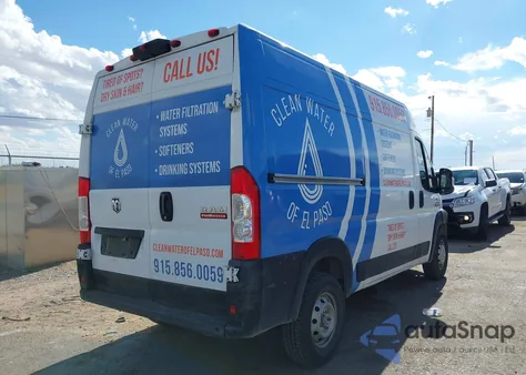 2017 Ram Promaster 1500 High Roof 136 Wb from USA, damaged, VIN 3C6TRVBG7HE543950